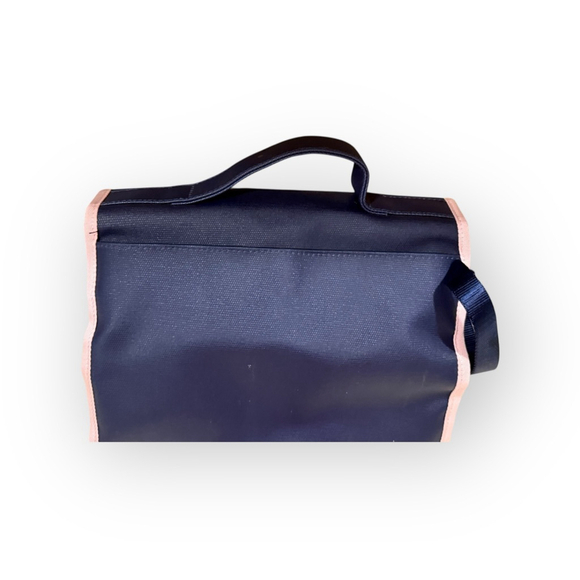 Vineyard Vines Baby Changing Pad Navy Blue & Pink Folding Bag Travel size - Picture 11 of 11